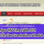 COHSEM Time Table 2024 Download