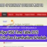 COHSEM Time Table 2025 Download