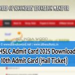 BSEM 10th Admit Card 2025